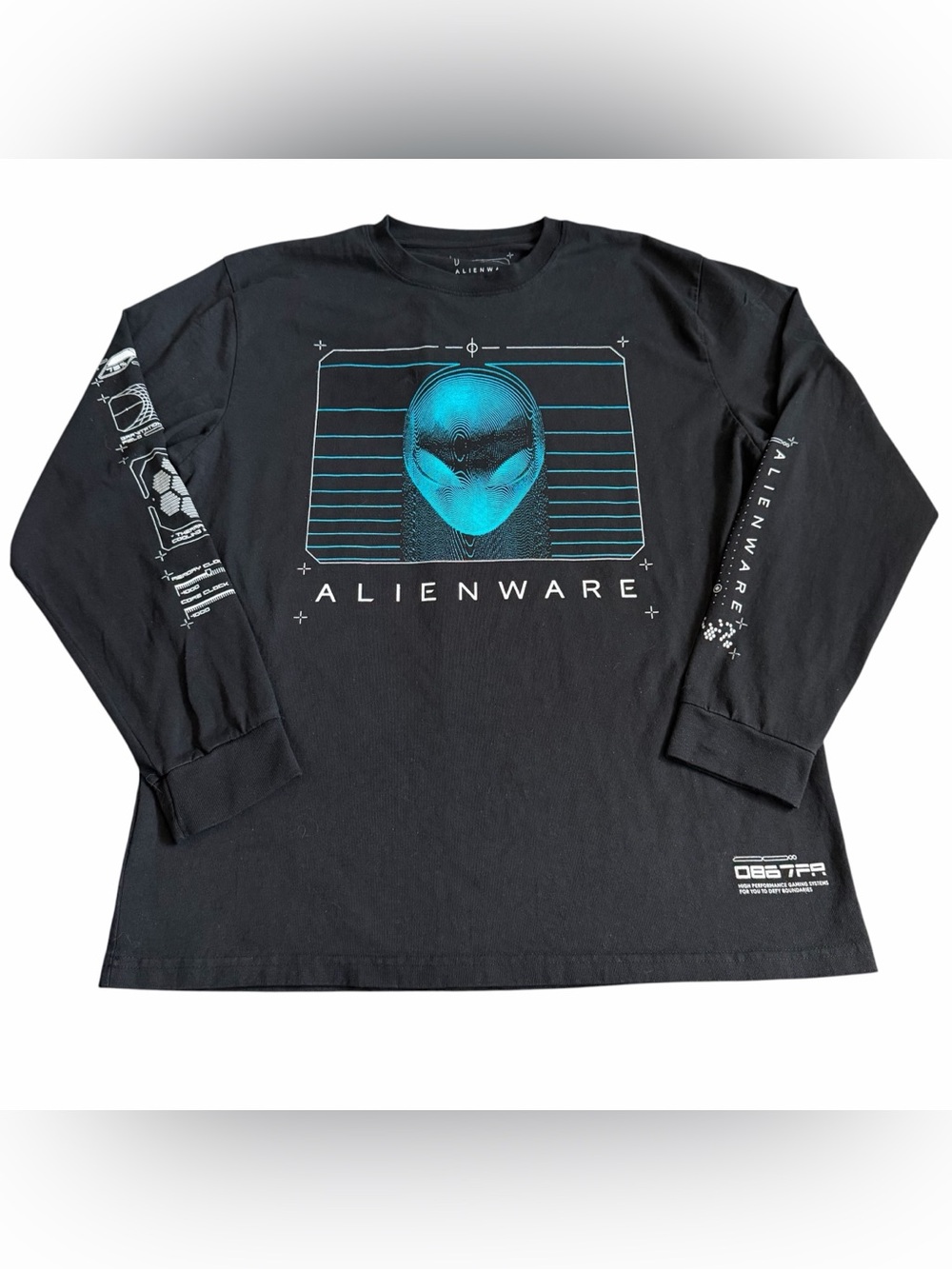 Alienware Men’s First Contact Longsleeve T Shirt Sz L Black Limited Ed 2021 Rare